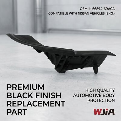66894-6RA0A Impact-resistant Black Plastic Front Fender Trim Cover RH For Nissan