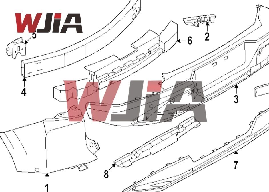 85227-7BA0A 85226-7BA0A 	Bracket-Rear Bumper Side New Model For Nissan Murano 2025 USA