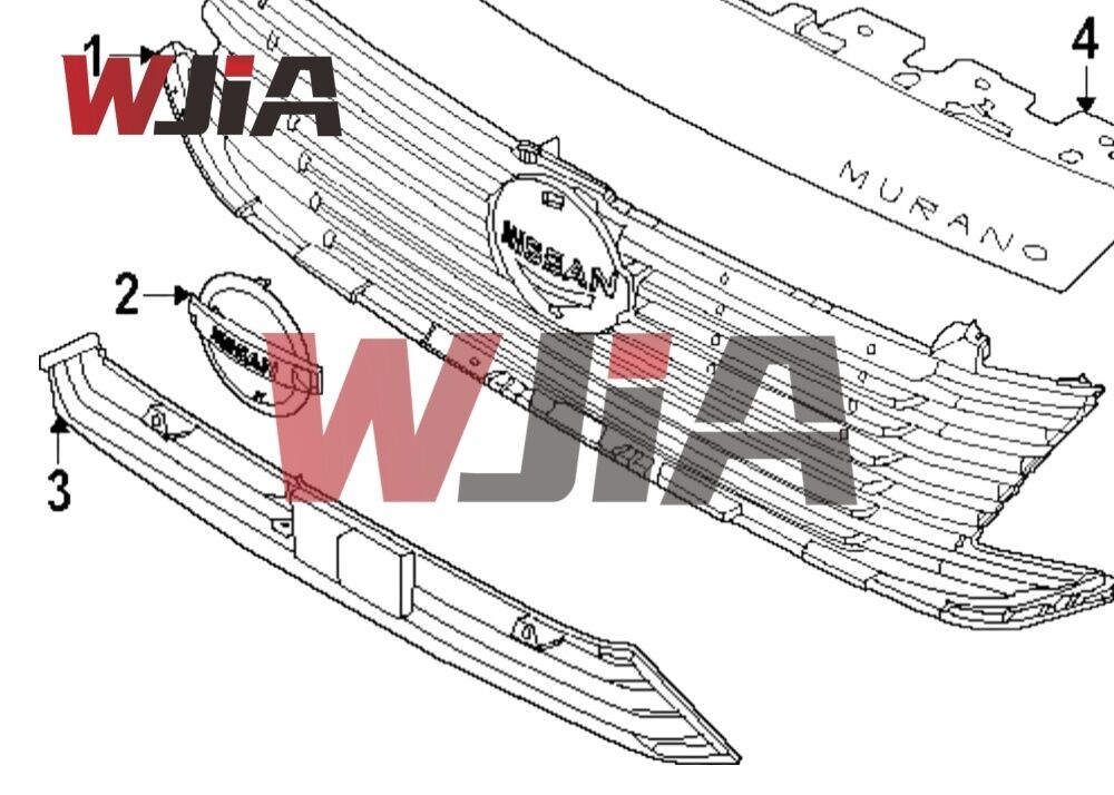 62259-7BA0A Lower Grille New Model For Nissan Murano 2025 USA