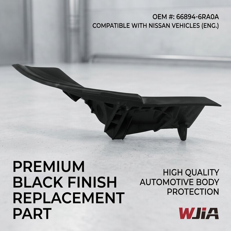 66894-6RA0A Impact-resistant Black Plastic Front Fender Trim Cover RH For Nissan