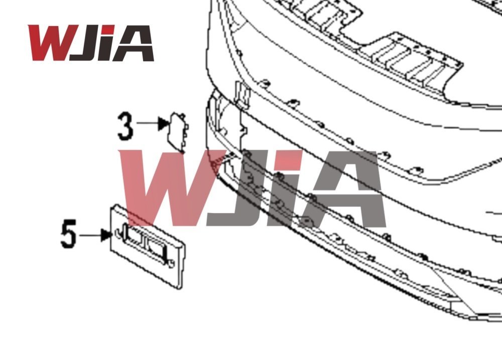 622A0-7BA0A Bumper Bracket Cover New Model For Nissan Murano 2025 USA