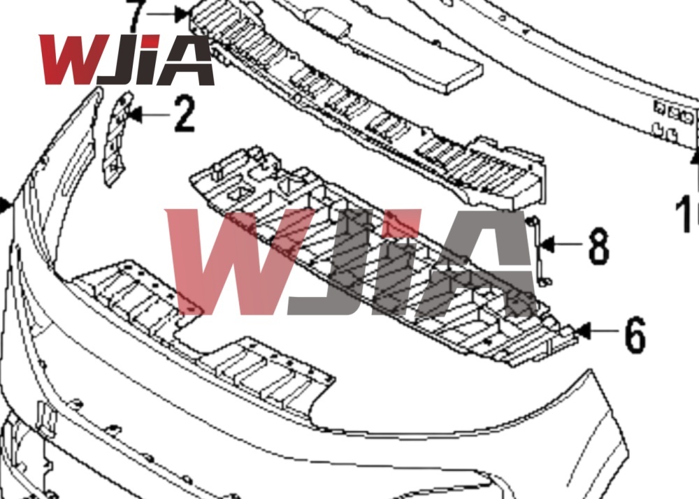 62223-7BA0A 62222-7BA0A 	Bracket-Front Bumper Side New Model For Nissan Murano 2025 USA