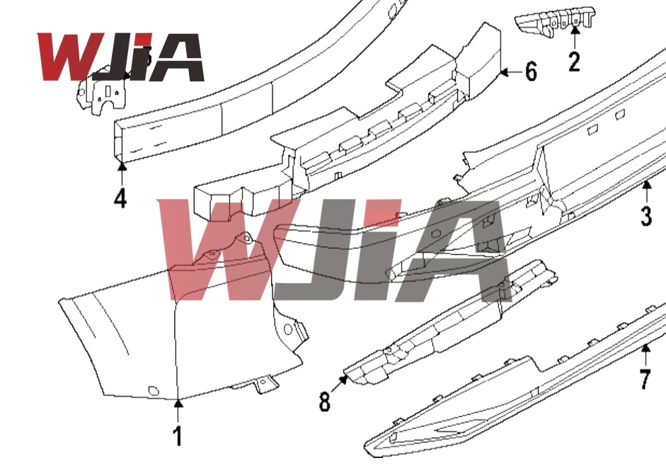 85017-7BA1H 85016-7BA1H Side Cover Fascia-Rear Bumper New Model For Nissan Murano 2025 USA