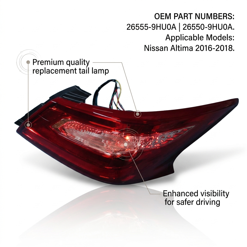 26555-9HU0A 26550-9HU0A Tail Lamp Out Light For Nissan 2016-2018 ALTIMA