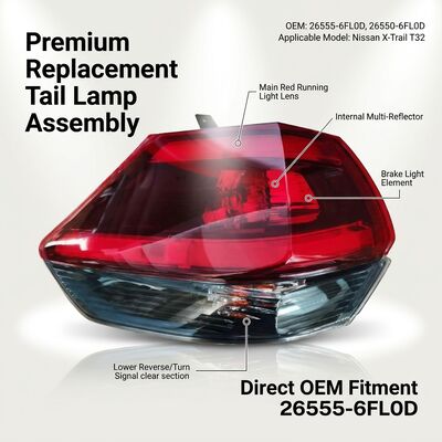 26555-6FL0D 26550-6FL0D Tail Lamp Out Light For Nissan X-TRAIL T32 2017-(USA white)